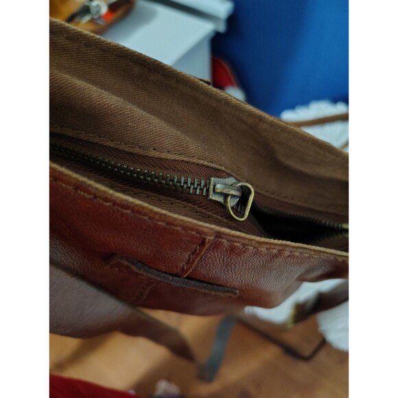 Lucky Brand Purse Crossbody Bag Distressed Boho Leather Bag - Picture 9 of 9